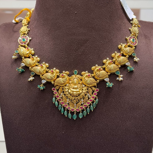 SwarnaKanchi 25.307gms NECKLACE 22K Yellow Gold