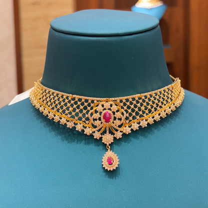 Chennai Shopping Mall 26.966gms CHOKER 22K Yellow Gold