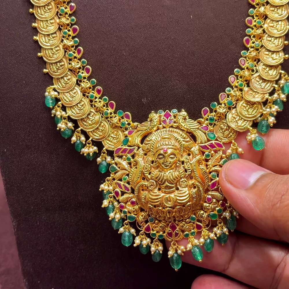 SwarnaKanchi 50.256gms HARAMS 22K Yellow Gold