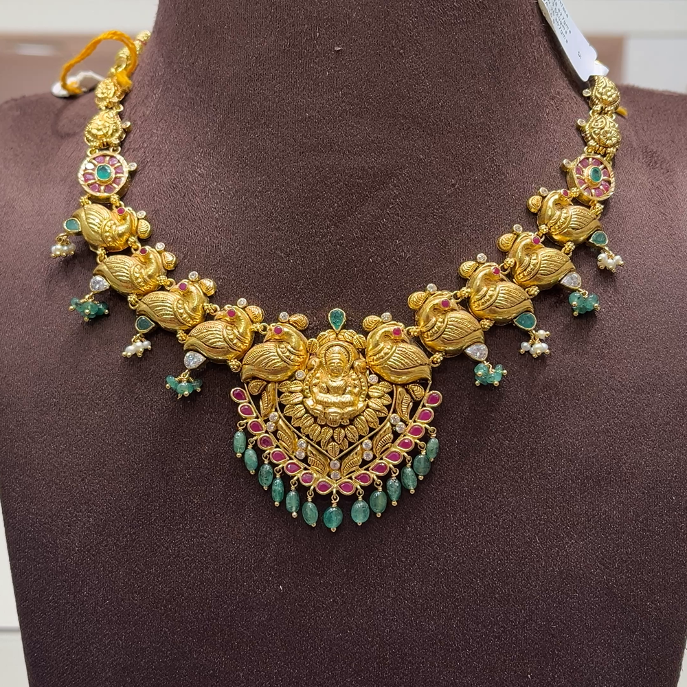 SwarnaKanchi 25.307gms NECKLACE 22K Yellow Gold