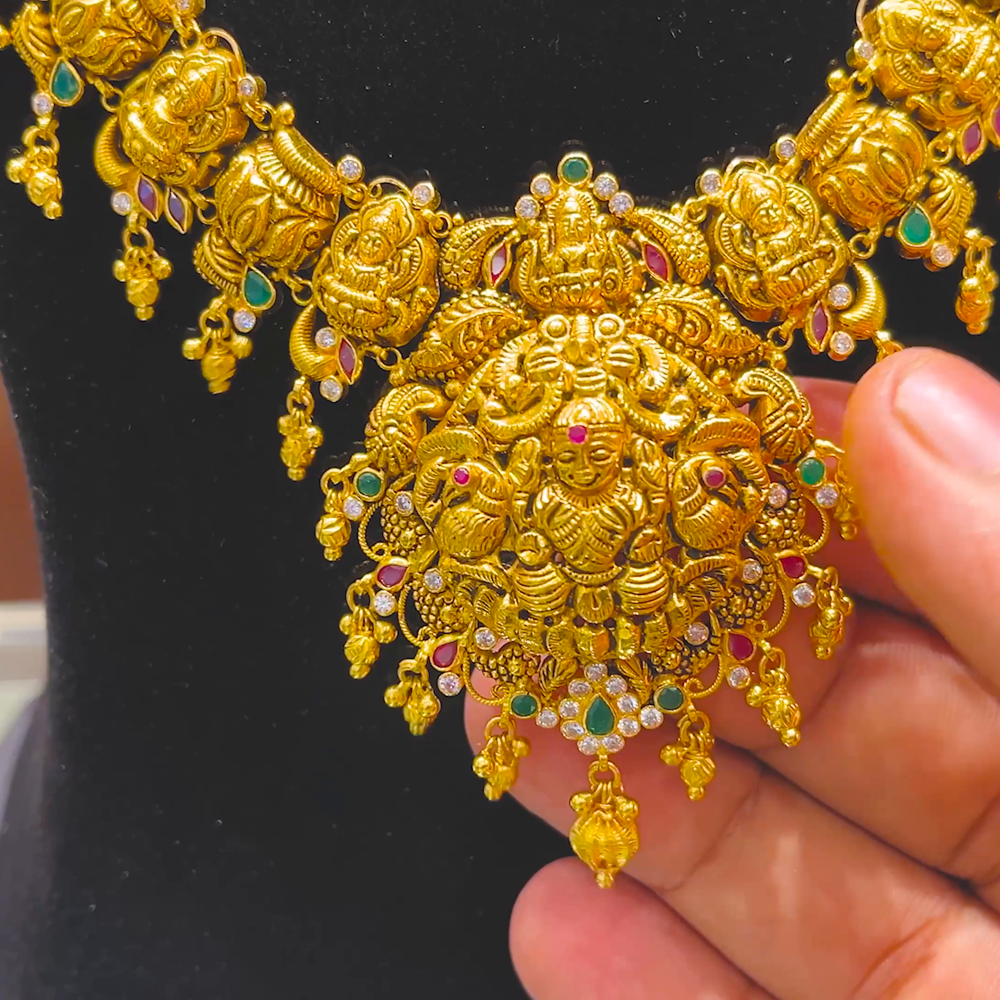 SOUTH INDIA 43.638gms HARAMS 22K Yellow Gold