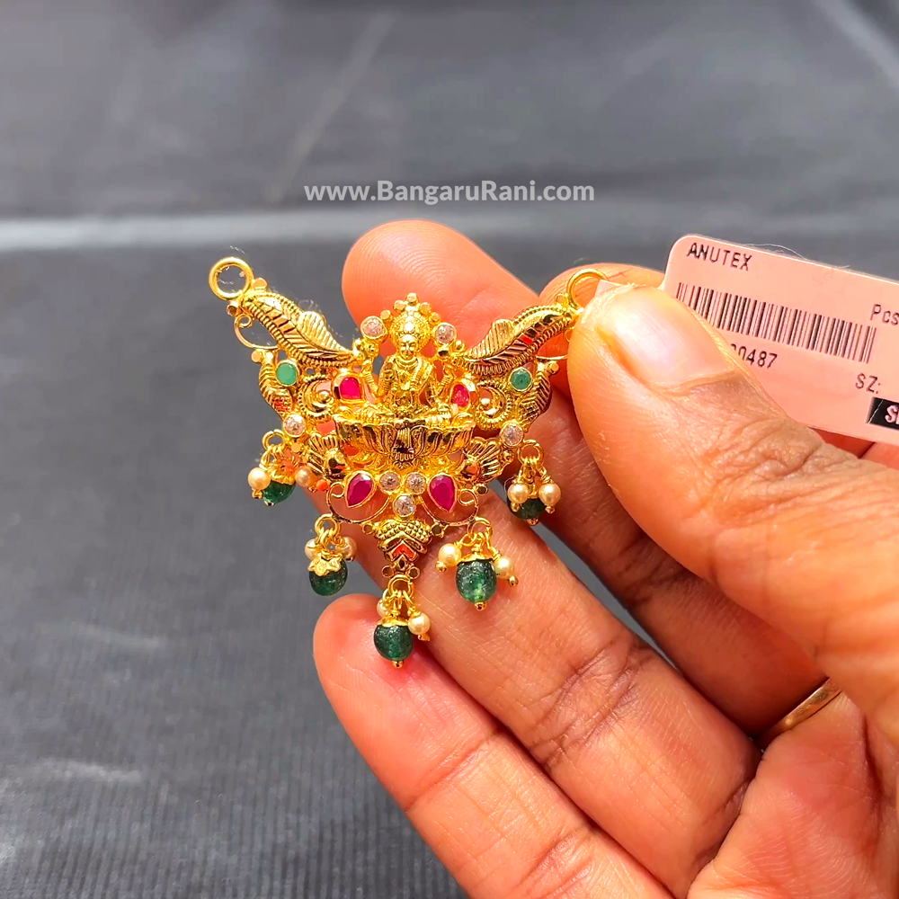 Anu Jewellers 4.565gms Pendent 22K Yellow Gold