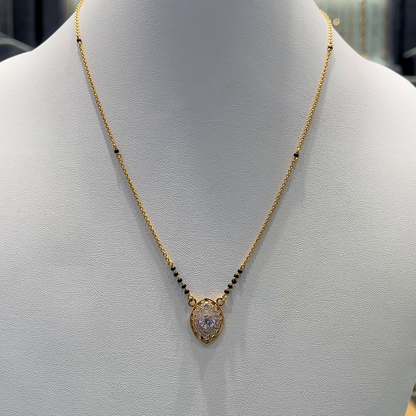 Anu Jewellers 5.24gms SHORT BLACK BEADS 22K Yellow Gold