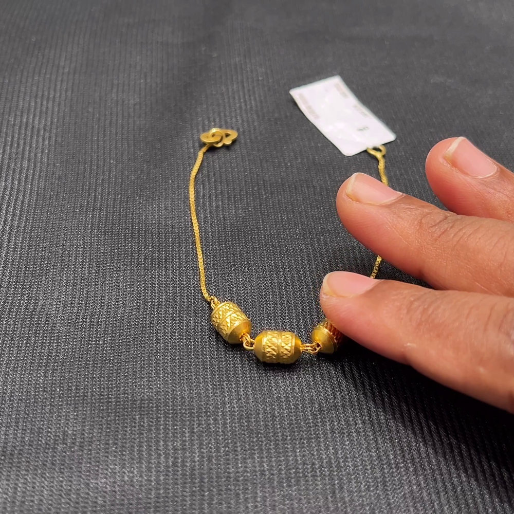 Anu Jewellers 3.5gms Bracelets 22K Yellow Gold