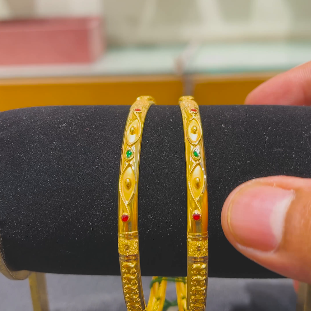 Anu Jewellers 12.544gms BANGLES 22K Yellow Gold