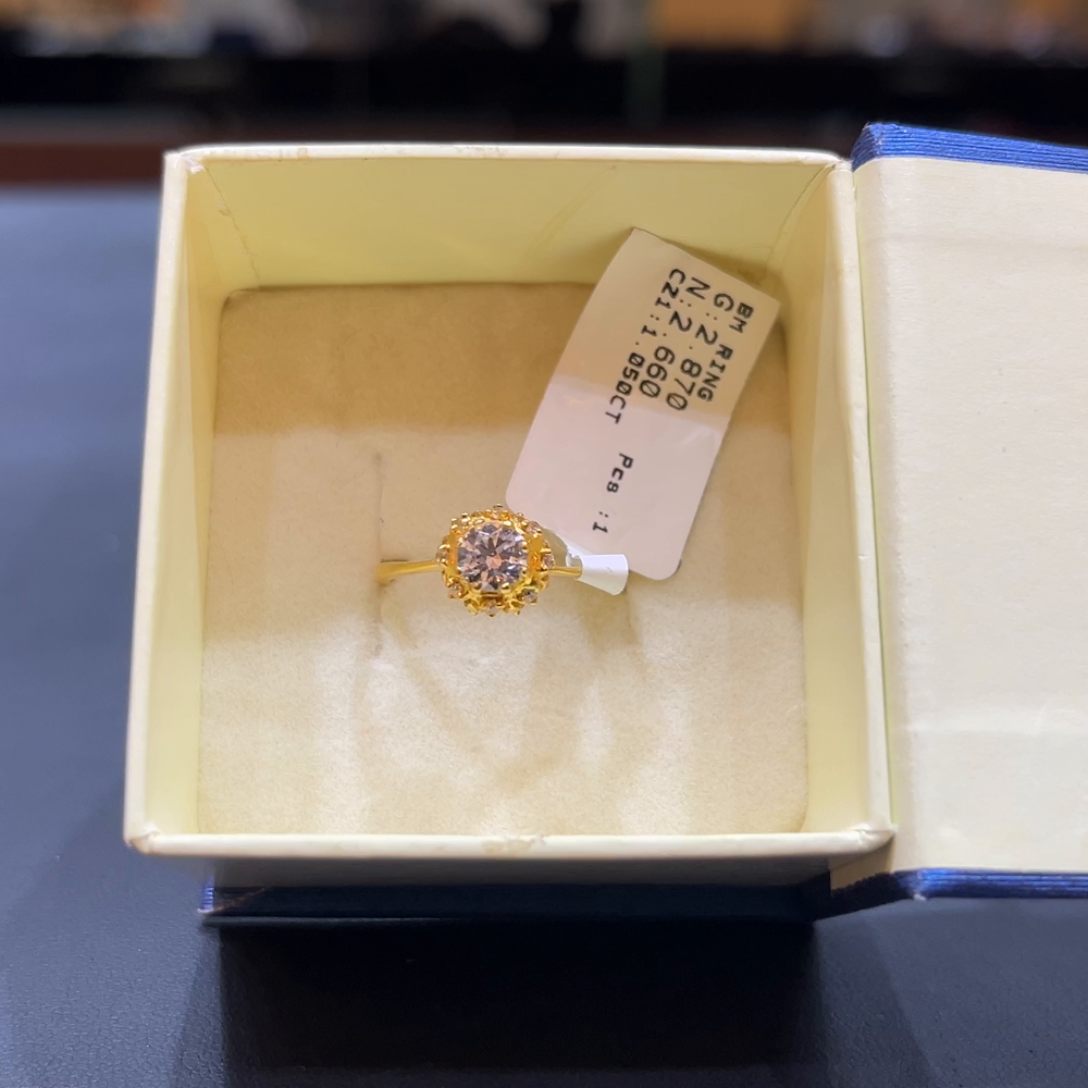 SOUTH INDIA 2.66gms Ring 22K Yellow Gold