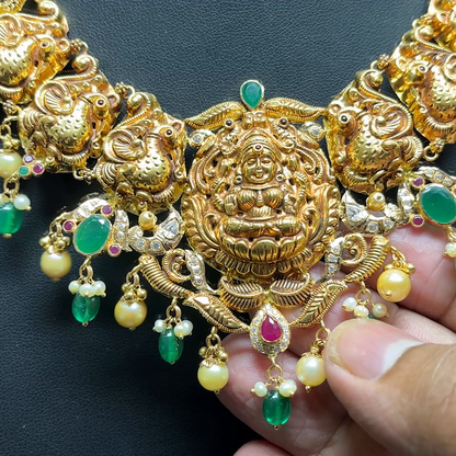 Chennai Shopping Mall 33.5gms NECKLACE 22K Antique