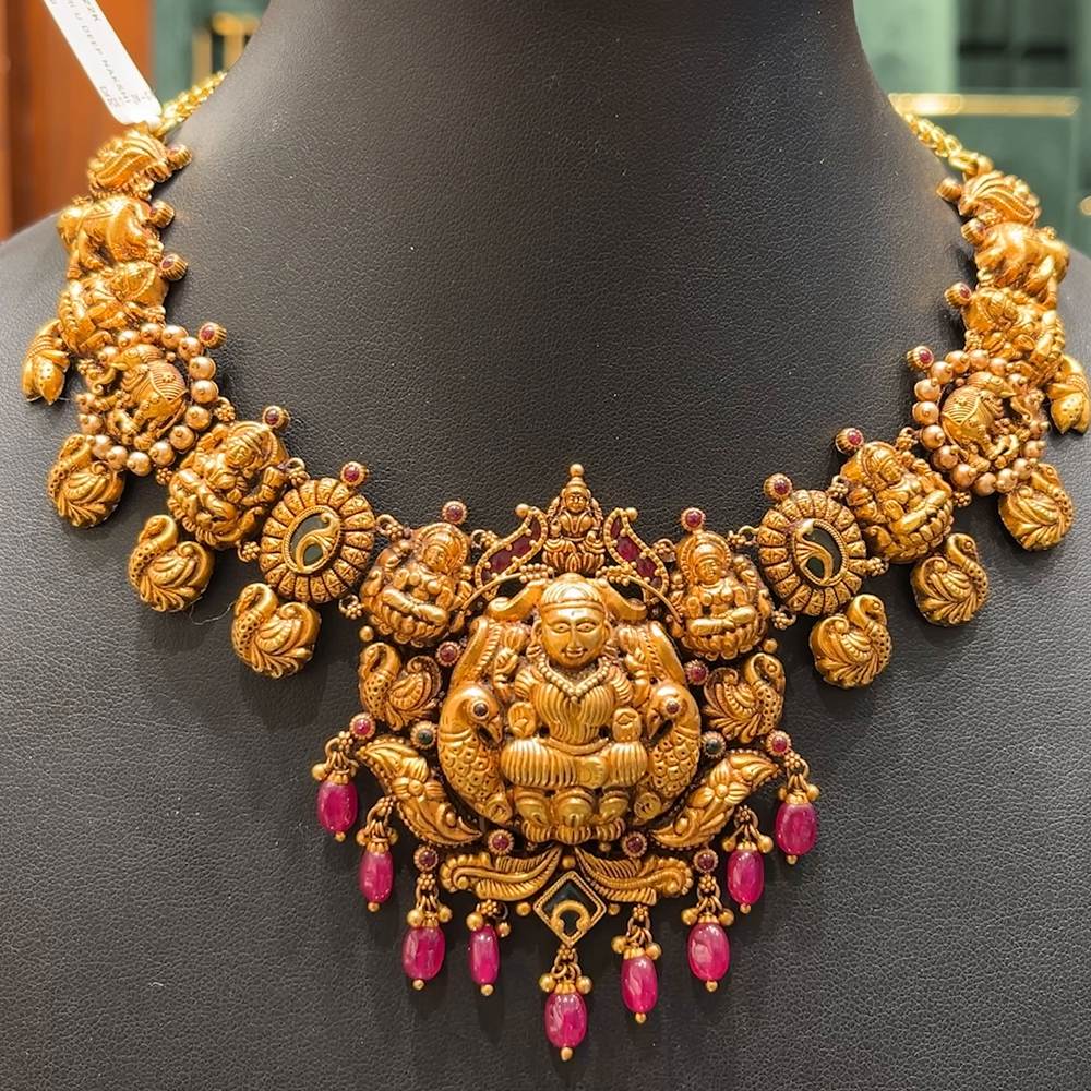 Chennai Shopping Mall 38.54gms NECKLACE 22K Nakshi