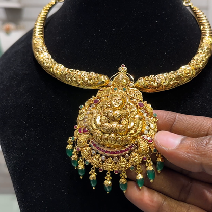 SOUTH INDIA 21.555gms NECKLACE 22K Yellow Gold