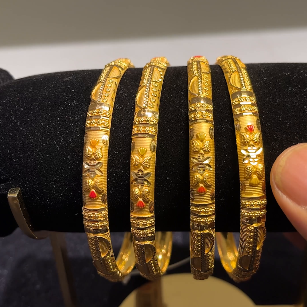 CMR 42.41gms BANGLES 22K Yellow Gold