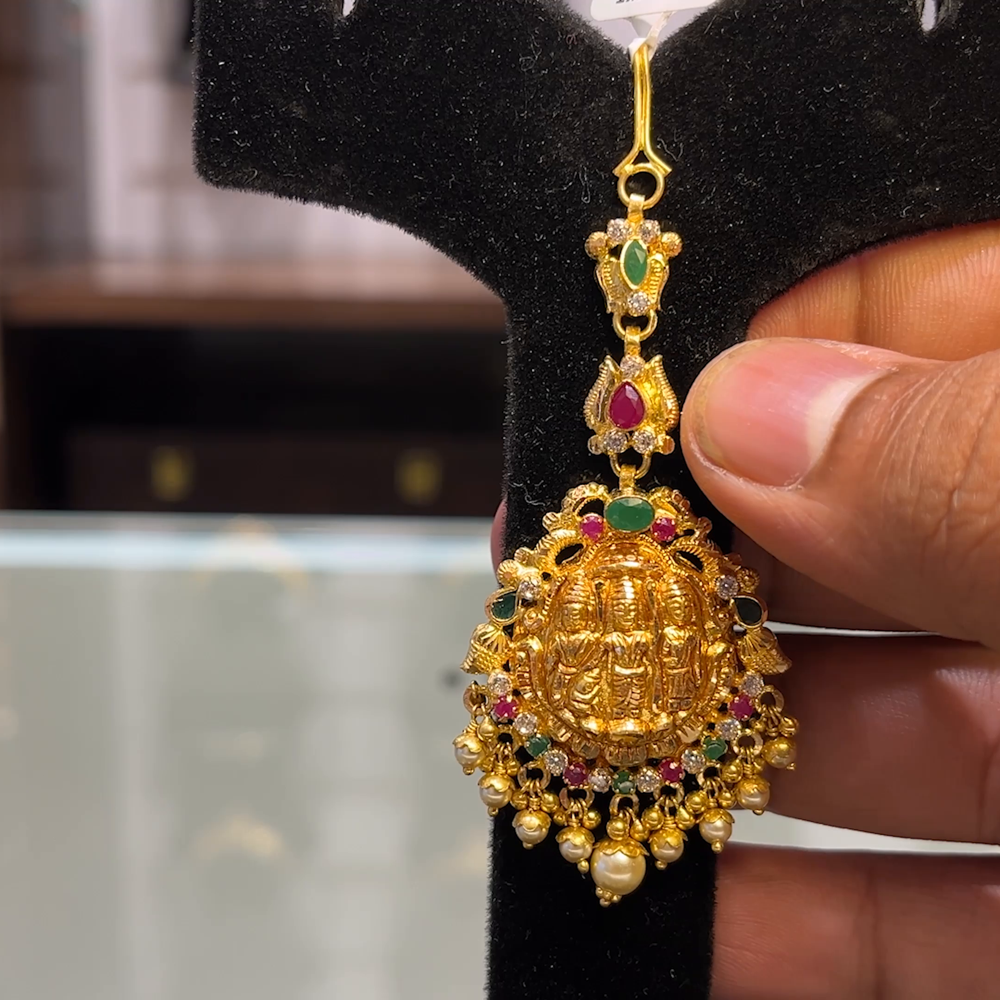 SOUTH INDIA 7.33gms Papitabilla 22K Yellow Gold