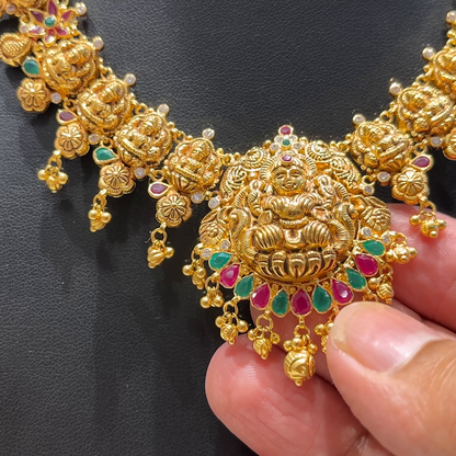 Chennai Shopping Mall 21.996gms NECKLACE 22K Antique