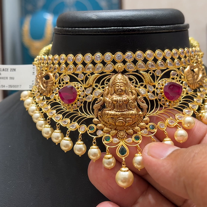 Chennai Shopping Mall 20.2gms CHOKER 22K Yellow Gold