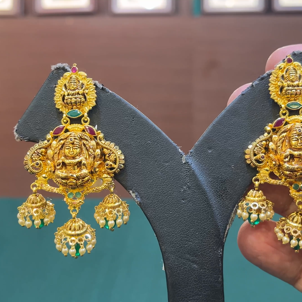 CMR 14.398gms EARRINGS 22K Yellow Gold