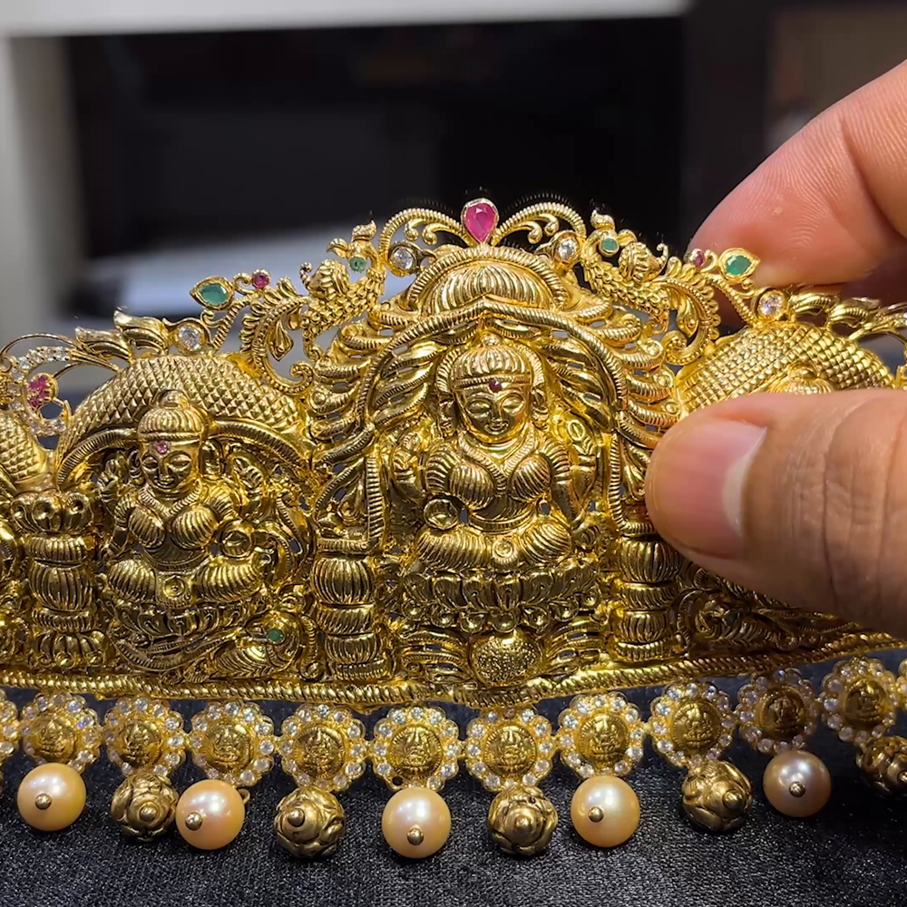 CHANDANA Brothers 119.74gms VADDANAM 22K Yellow Gold