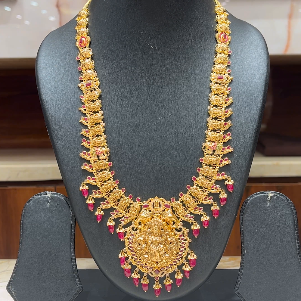 MUKUNDA JEWELLERS 56.615gms HARAMS 22K Antique