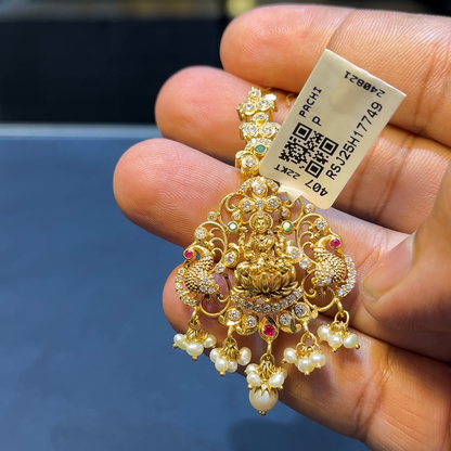 SOUTH INDIA 9.634gms Papitabilla 22K Yellow Gold