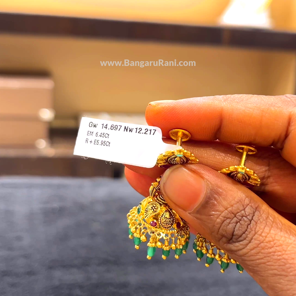 [make to order] 12.217gms EARRINGS 22K