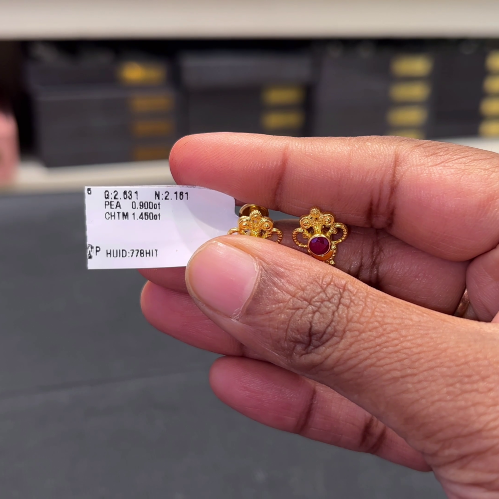 [make to order] 2.161gms EARRINGS 22K