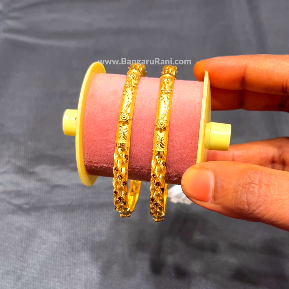 Anu Jewellers 20.113gms BANGLES 22K Yellow Gold