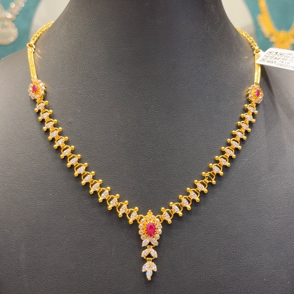 Chennai Shopping Mall 11.03gms NECKLACE 22K Yellow Gold