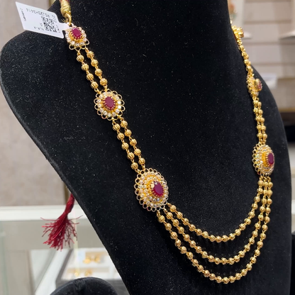 SOUTH INDIA 26.077gms NECKLACE 22K Yellow Gold