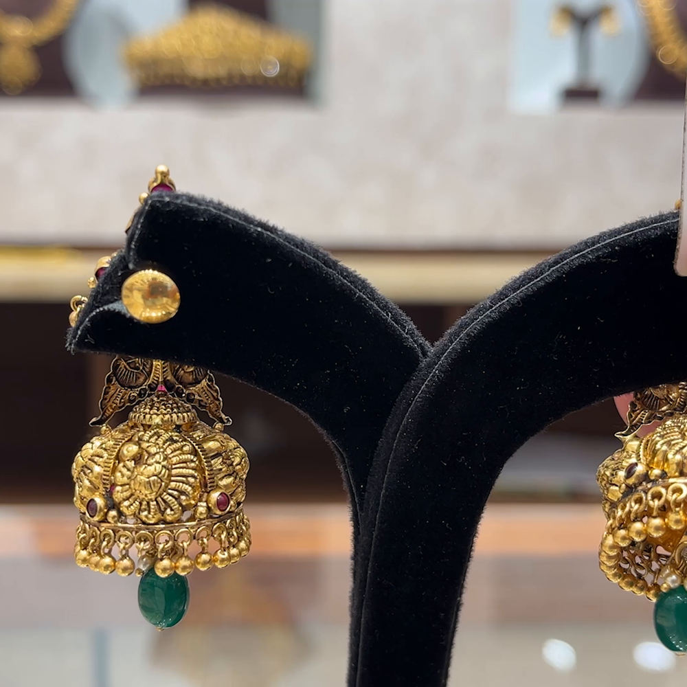 Chennai Shopping Mall 17.225gms EARRINGS 22K Yellow Gold