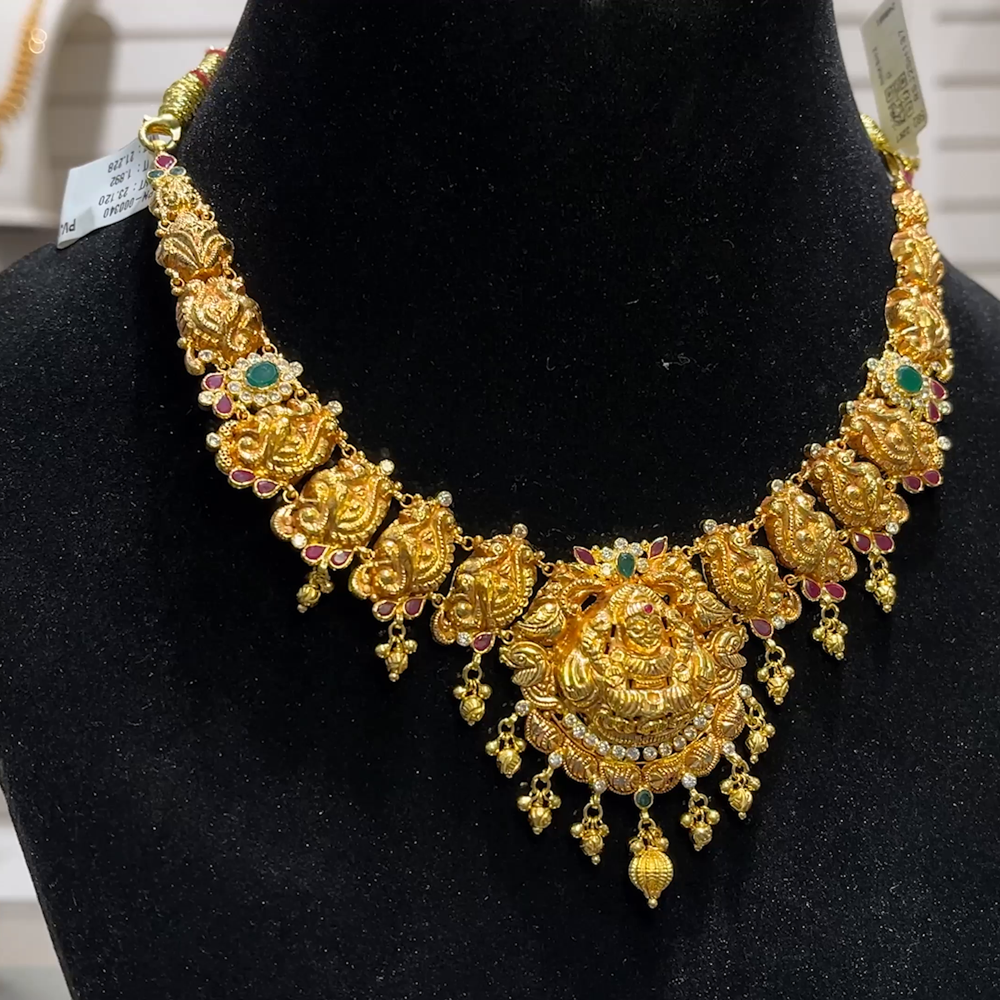 SOUTH INDIA 21.228gms NECKLACE 22K Yellow Gold