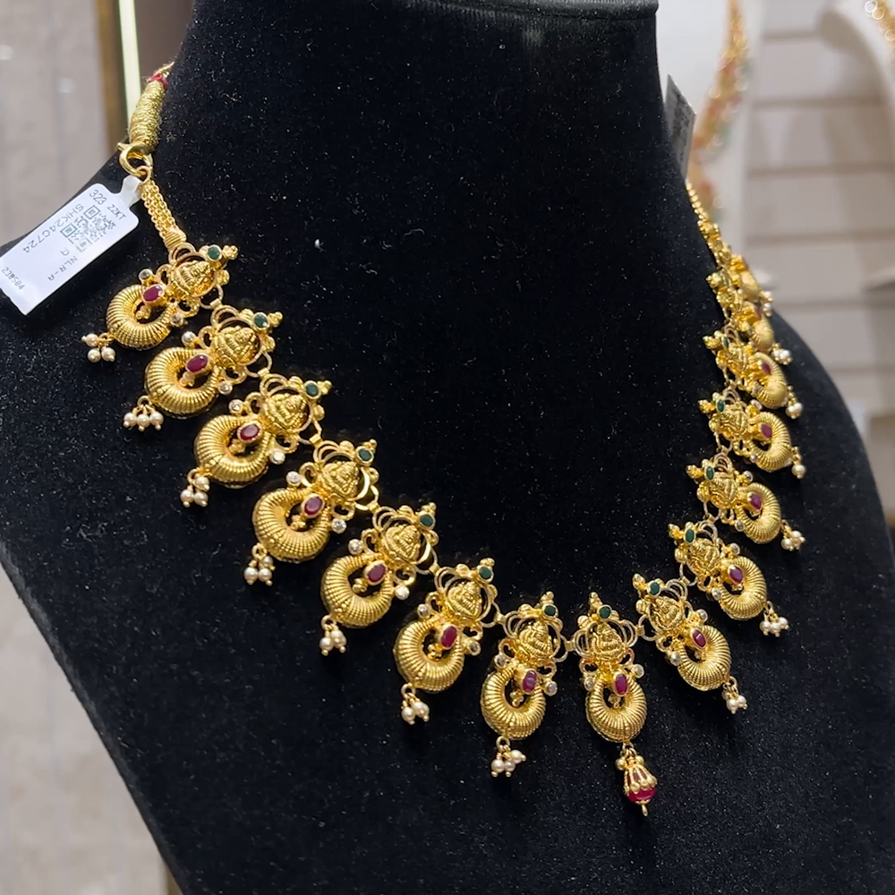 SOUTH INDIA 22.246gms NECKLACE 22K Yellow Gold