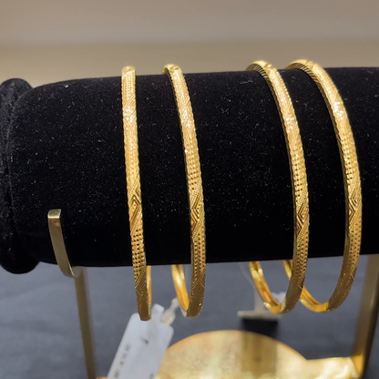 Anu Jewellers 16.337gms BANGLES 22K Yellow Gold