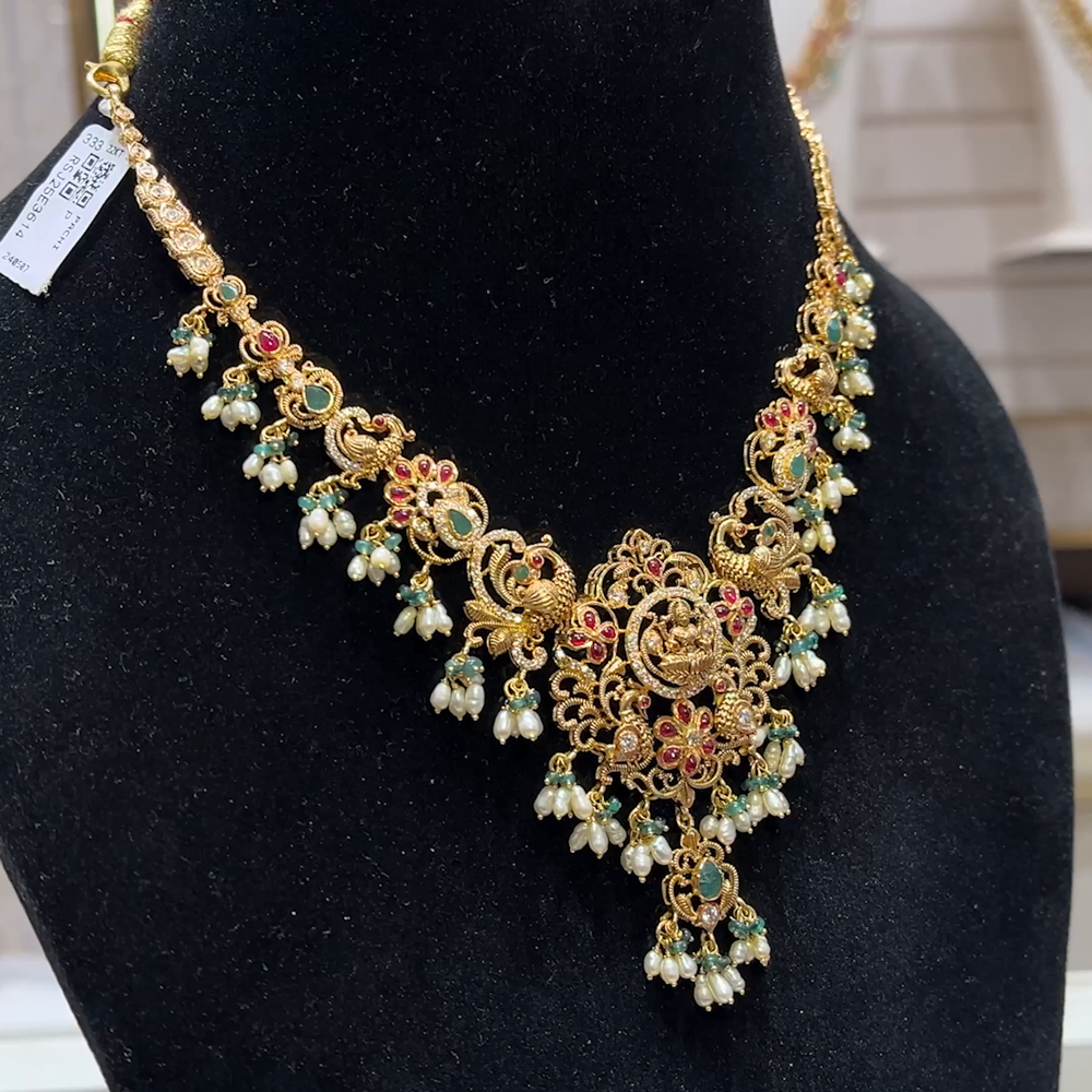 SOUTH INDIA 32.32gms NECKLACE 22K Yellow Gold