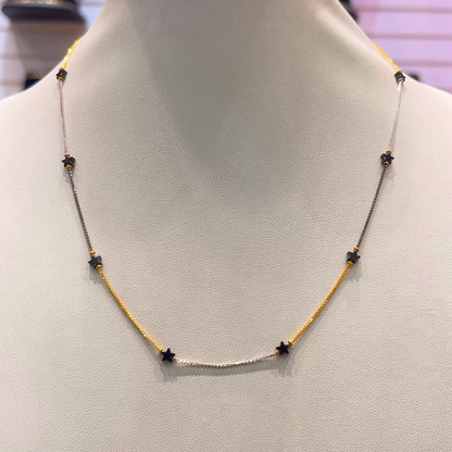 SOUTH INDIA 3.787gms SHORT BLACK BEADS 22K Yellow Gold