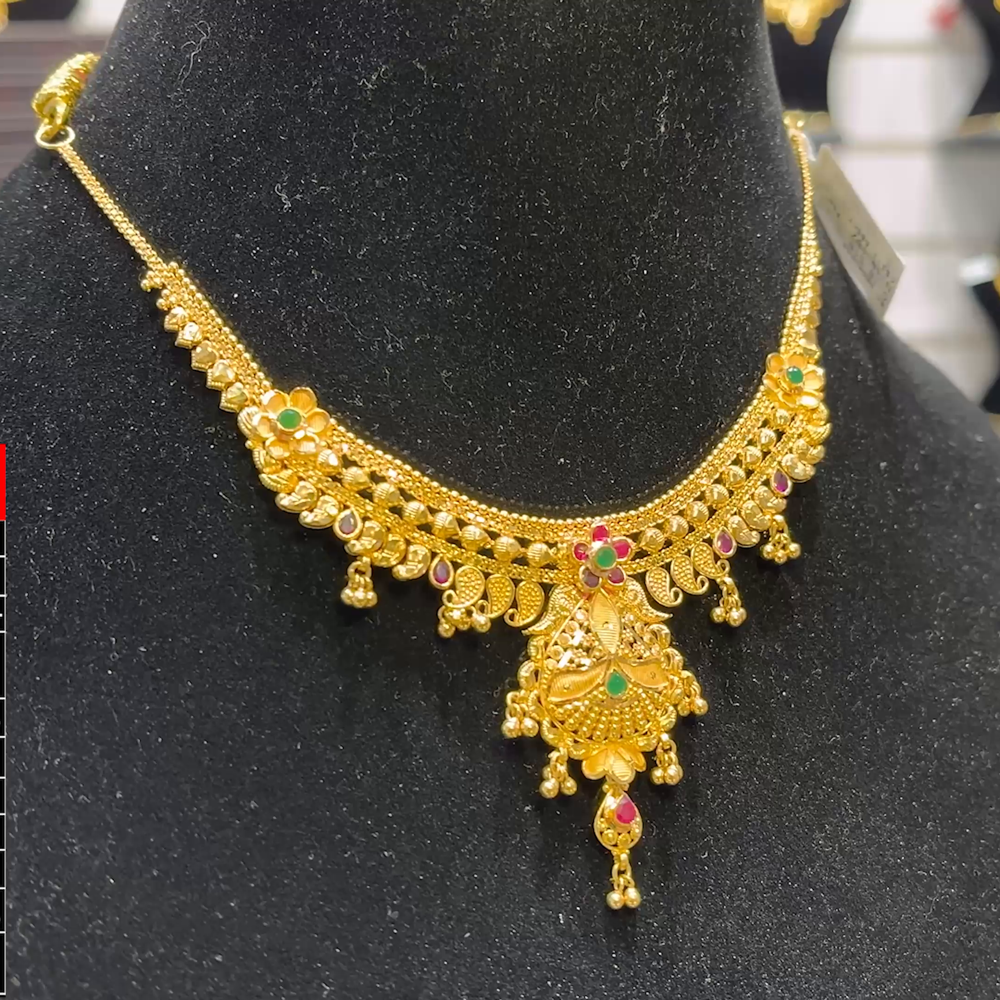 SOUTH INDIA 18.182gms NECKLACE 22K Yellow Gold