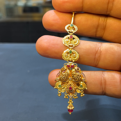 SOUTH INDIA 5.81gms Papitabilla 22K Yellow Gold