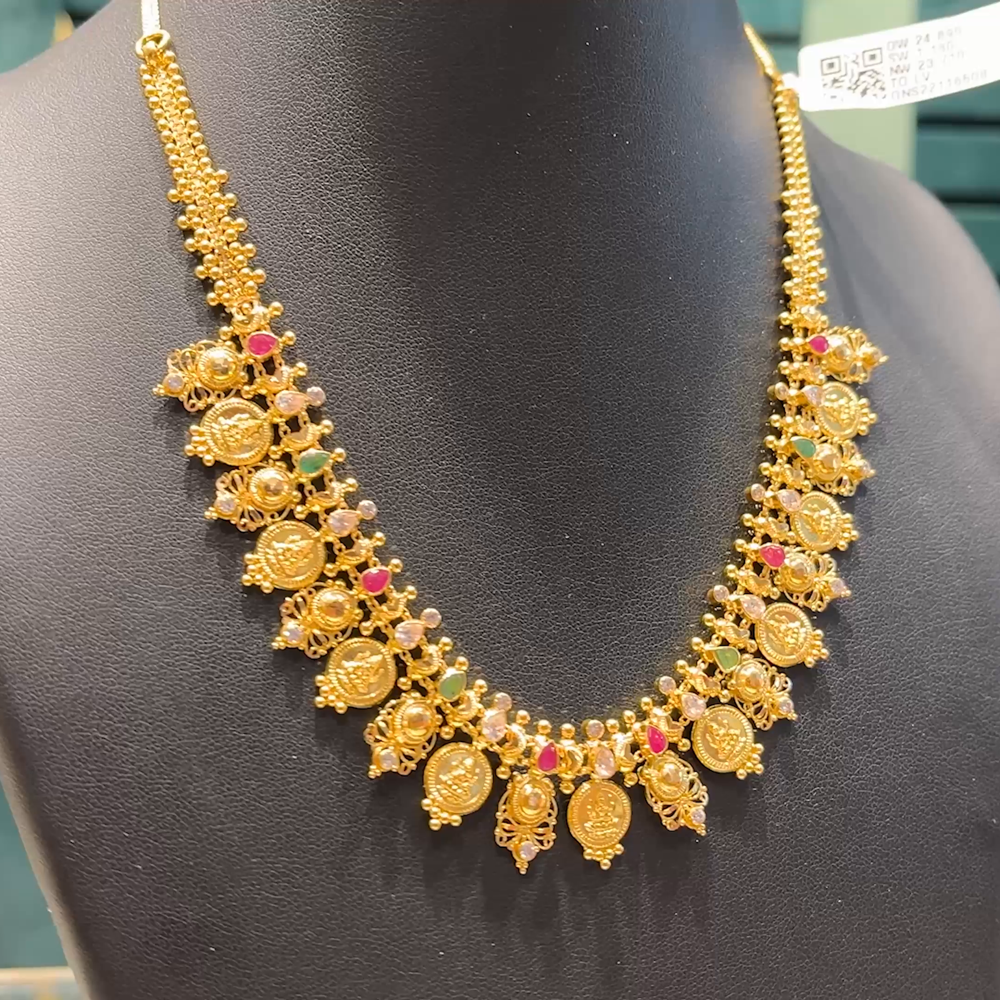 Chennai Shopping Mall 23.71gms NECKLACE 22K Antique