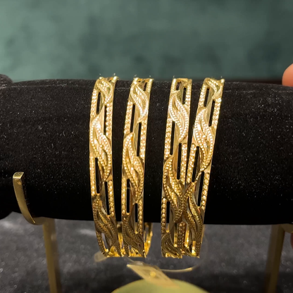 CMR 60.842gms BANGLES 22K Yellow Gold