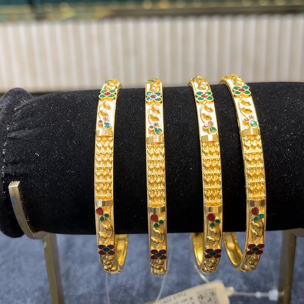 Kriya Jewellers 20.73gms BANGLES 22K Yellow Gold