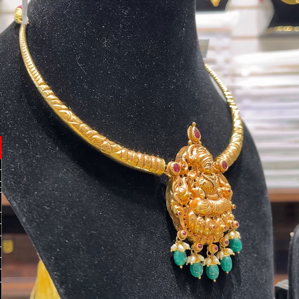 SOUTH INDIA 28.676gms NECKLACE 22K Yellow Gold