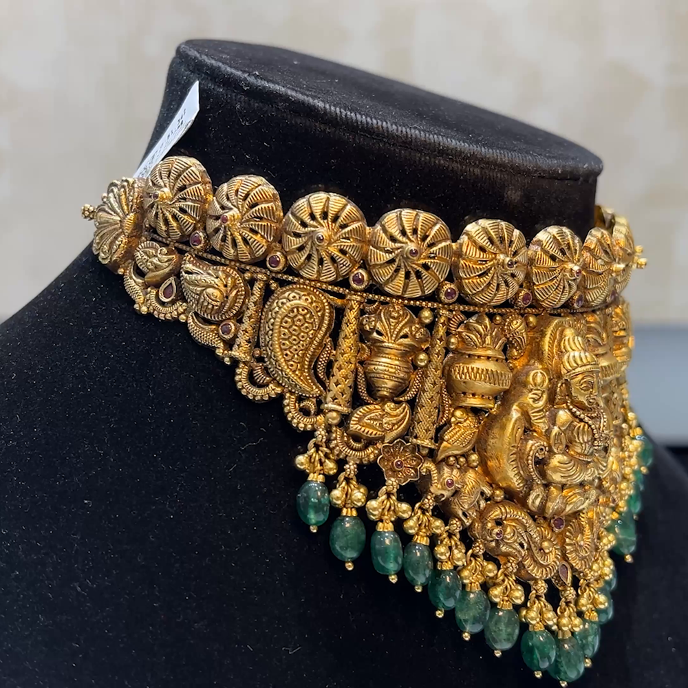 MUKUNDA JEWELLERS 45.244gms CHOKER 22K Yellow Gold