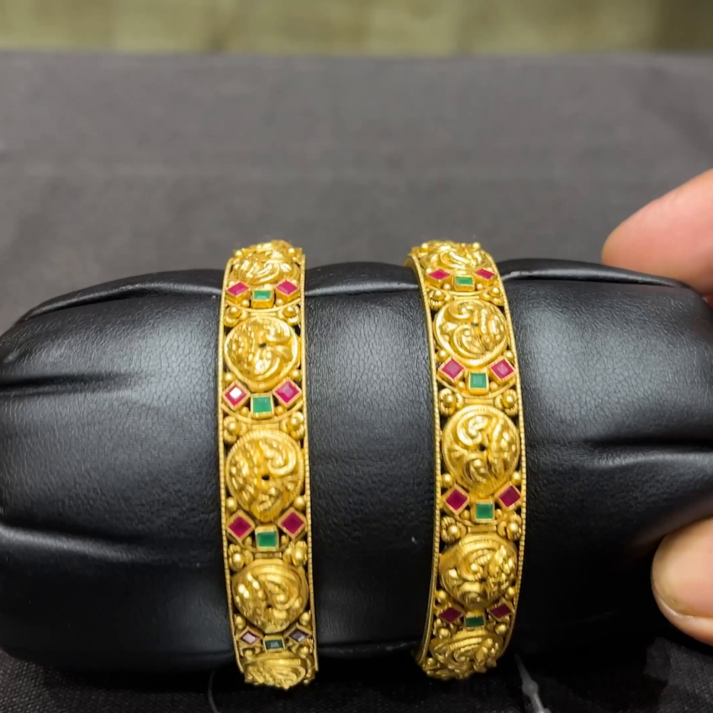 CMR 43.477gms BANGLES 22K Yellow Gold