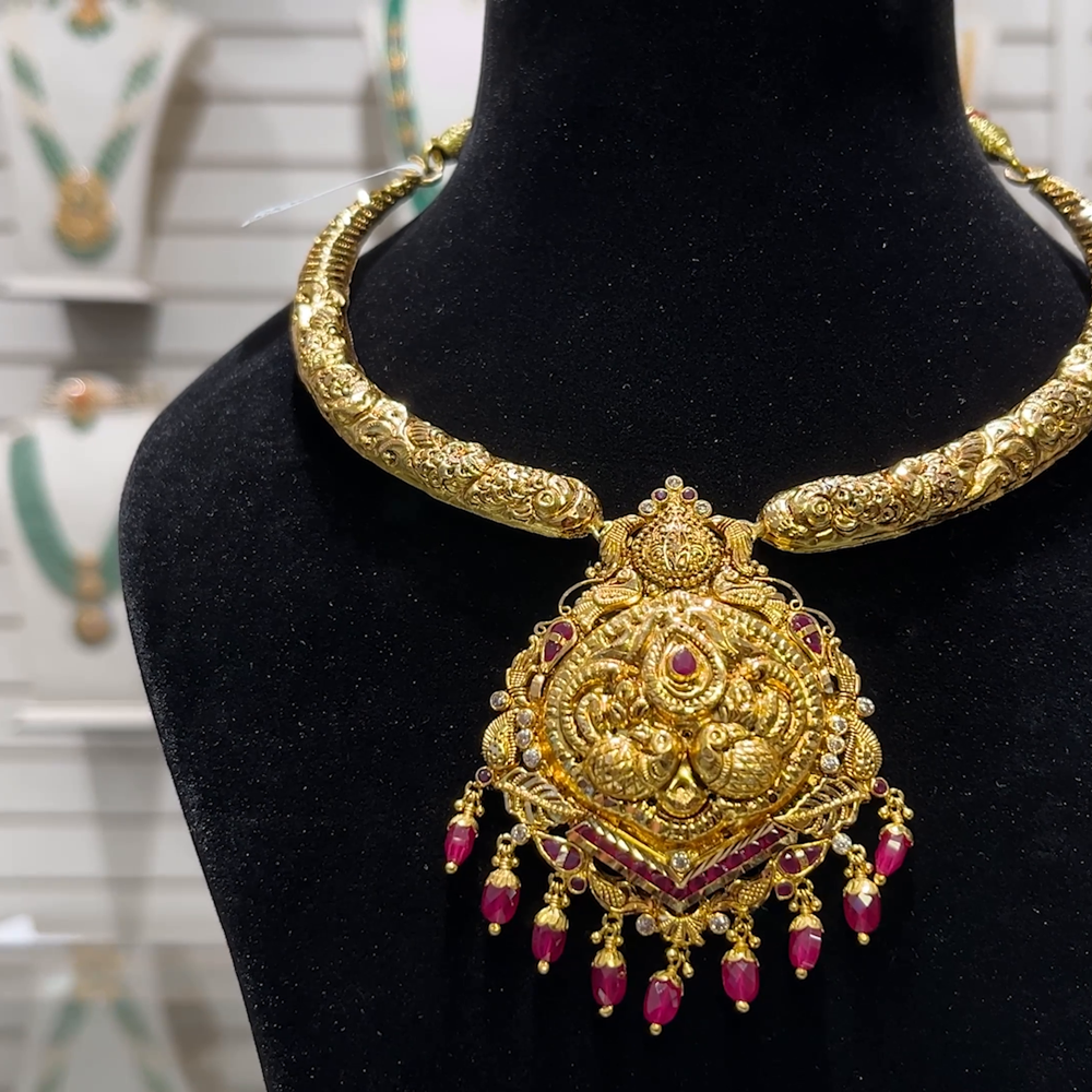 SOUTH INDIA 19.864gms NECKLACE 22K Yellow Gold