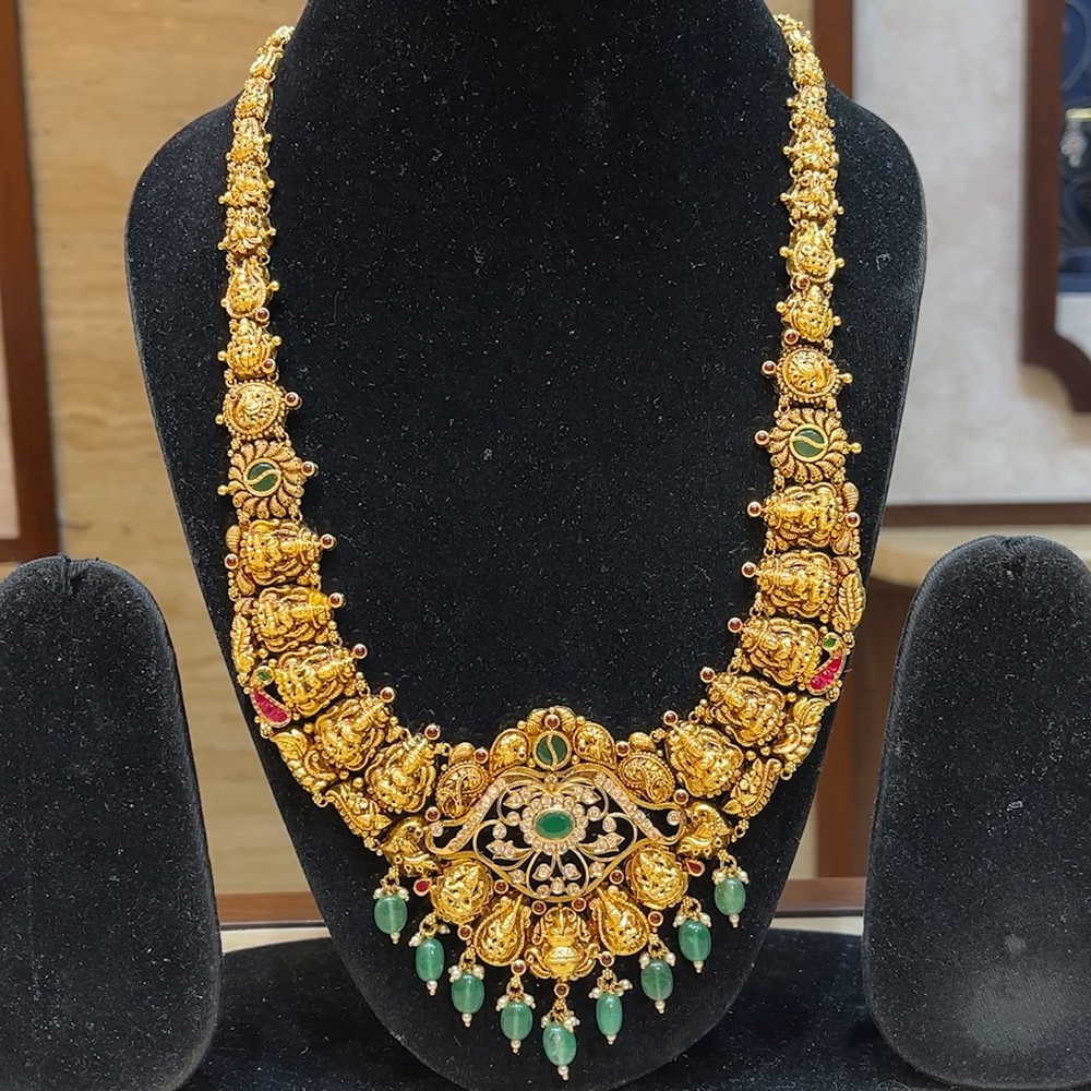 Chennai Shopping Mall 51.1gms HARAMS 22K Yellow Gold