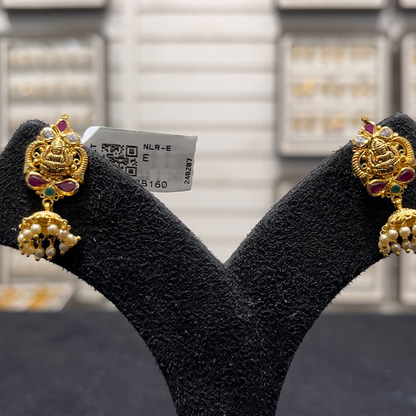 SOUTH INDIA 4.277gms EARRINGS 22K Yellow Gold