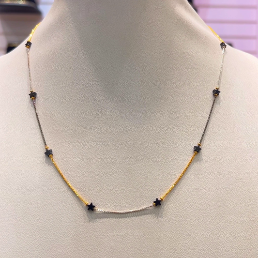 SOUTH INDIA 3.787gms SHORT BLACK BEADS 22K Yellow Gold