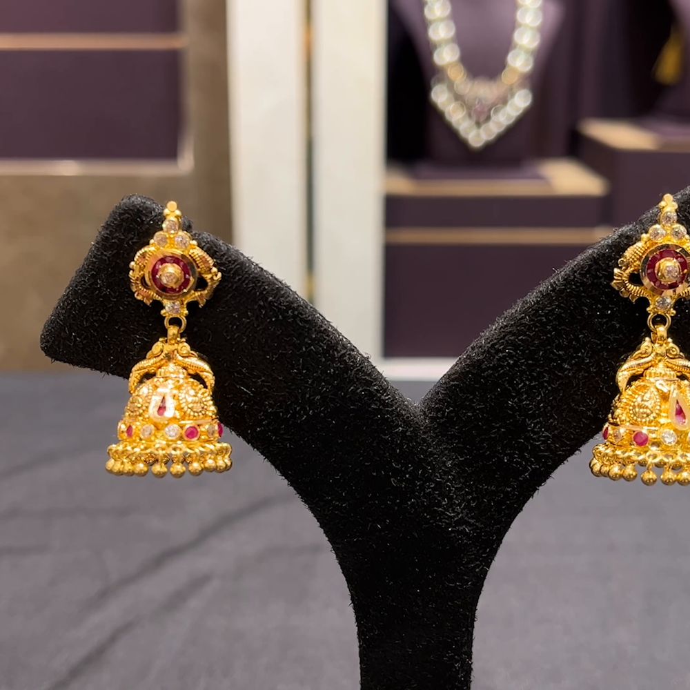 CMR 12.44gms EARRINGS 22K Yellow Gold