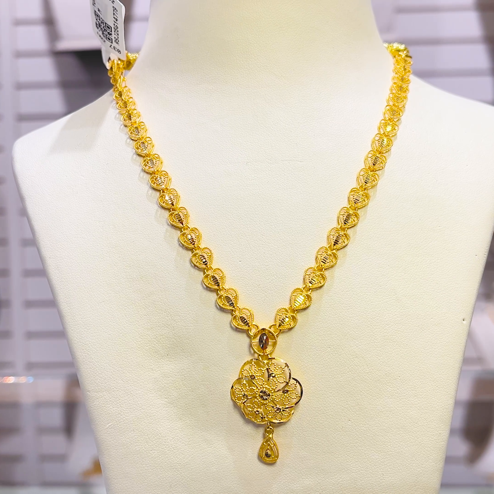 SOUTH INDIA 8.21gms NECKLACE 22K Yellow Gold