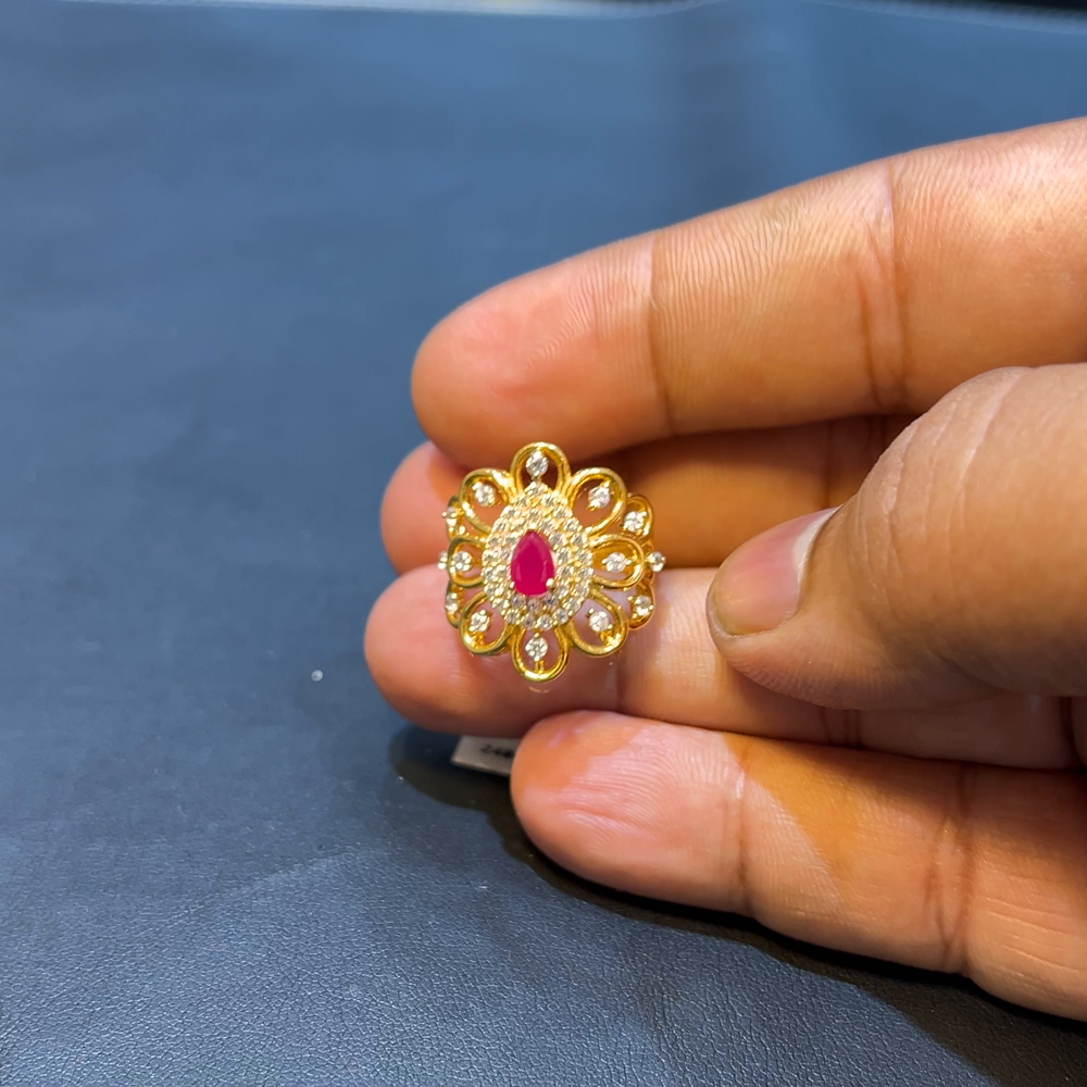 SOUTH INDIA 6.047gms Ring 22K Yellow Gold