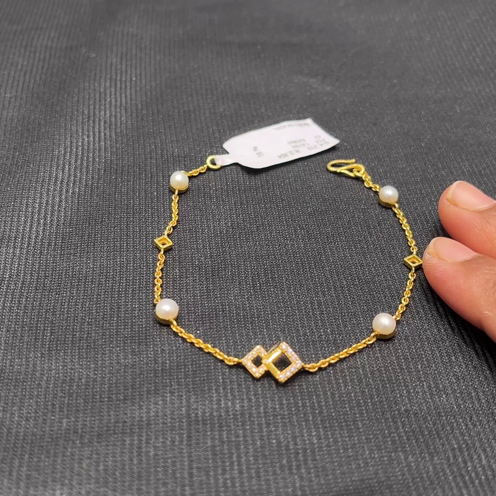 Anu Jewellers 3.804gms Bracelets 22K Yellow Gold