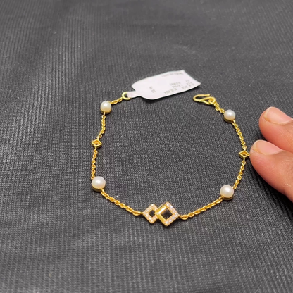 Anu Jewellers 3.804gms Bracelets 22K Yellow Gold