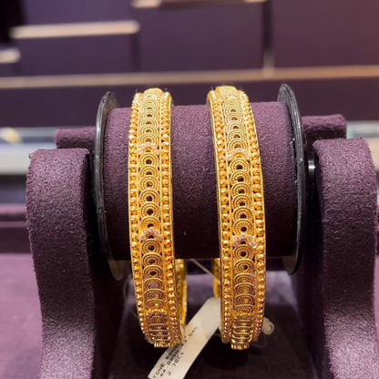 CMR 43.545gms BANGLES 22K Yellow Gold